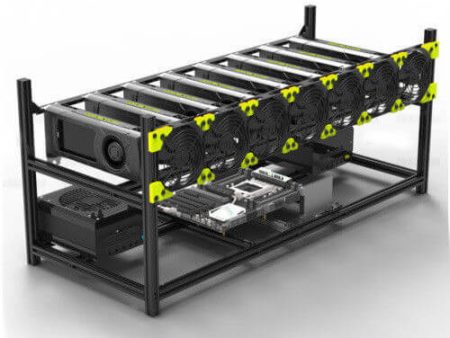 8 GPU Aluminum Mining Frame Stackable Online now