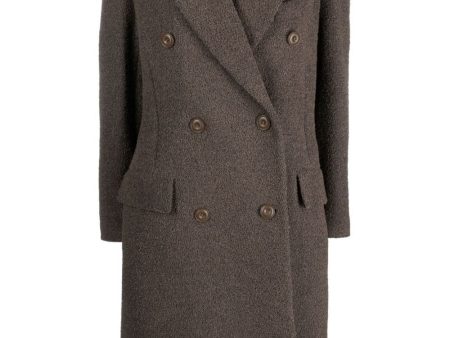 Double-breasted wool coat Sale