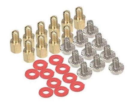 Motherboard Brass Standoff Risers + Screws + Washers for Mining Rigs Online now